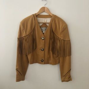 FRINGE leather jacket